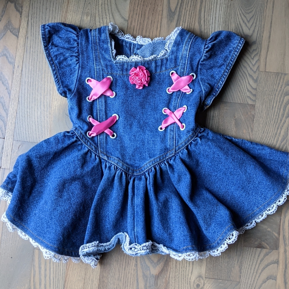 12M Vintage 80's Jean Dress